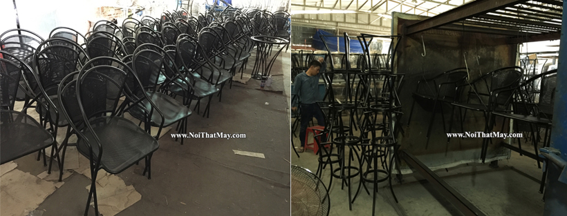 Chất lượng bàn ghế sắt nói chung hay bàn ghế đan sợi giả mây vẫn kém đi dù sơn tĩnh điện, nếu…?