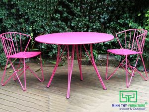 BÀN GHẾ SẮT MỸ THUẬT BGS-MT420