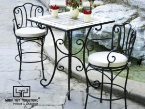 BÀN GHẾ SẮT NGOÀI TRỜI BGS-MT437