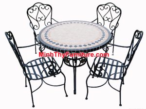 Bộ bàn ghế sắt sân vườn BGS-MT309