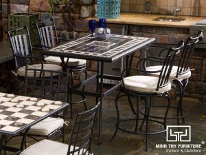 Bộ bàn ghế sắt sân vườn BGS-MT323
