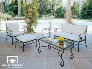 Bộ bàn ghế sắt sân vườn BGS-MT327