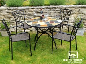 Bộ bàn ghế sắt sân vườn BGS-MT332