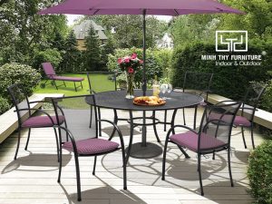 BÀN GHẾ SẮT CAFE BGS-MT334