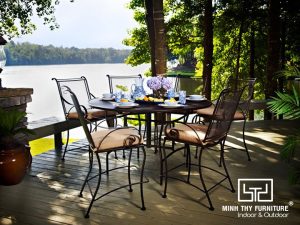 BÀN GHẾ SẮT CAFE BGS-MT342