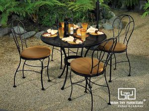 BÀN GHẾ SẮT CAFE BGS-MT343