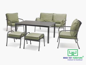 BÀN GHẾ SẮT CAFE BGS-MT345