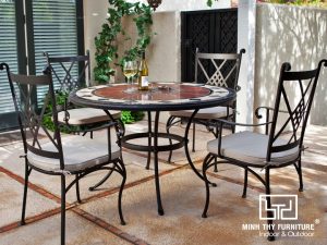 BÀN GHẾ SẮT CAFE BGS-MT346