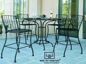 BÀN GHẾ SẮT CAFE BGS-MT350