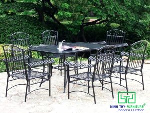 BÀN GHẾ SẮT CAFE BGS-MT352