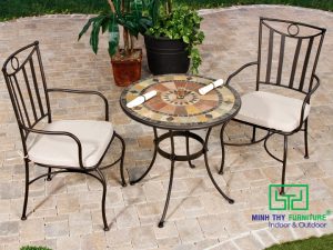 Bàn ghế sắt cafe sân vườn đẹp độc lạ ấn tượng